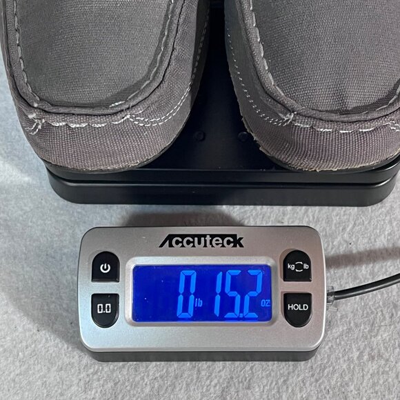 Levis Comfort Canvas Loafers Mens Size 9.5 Gray Textile Upper Casual Style Boat - Picture 13 of 16